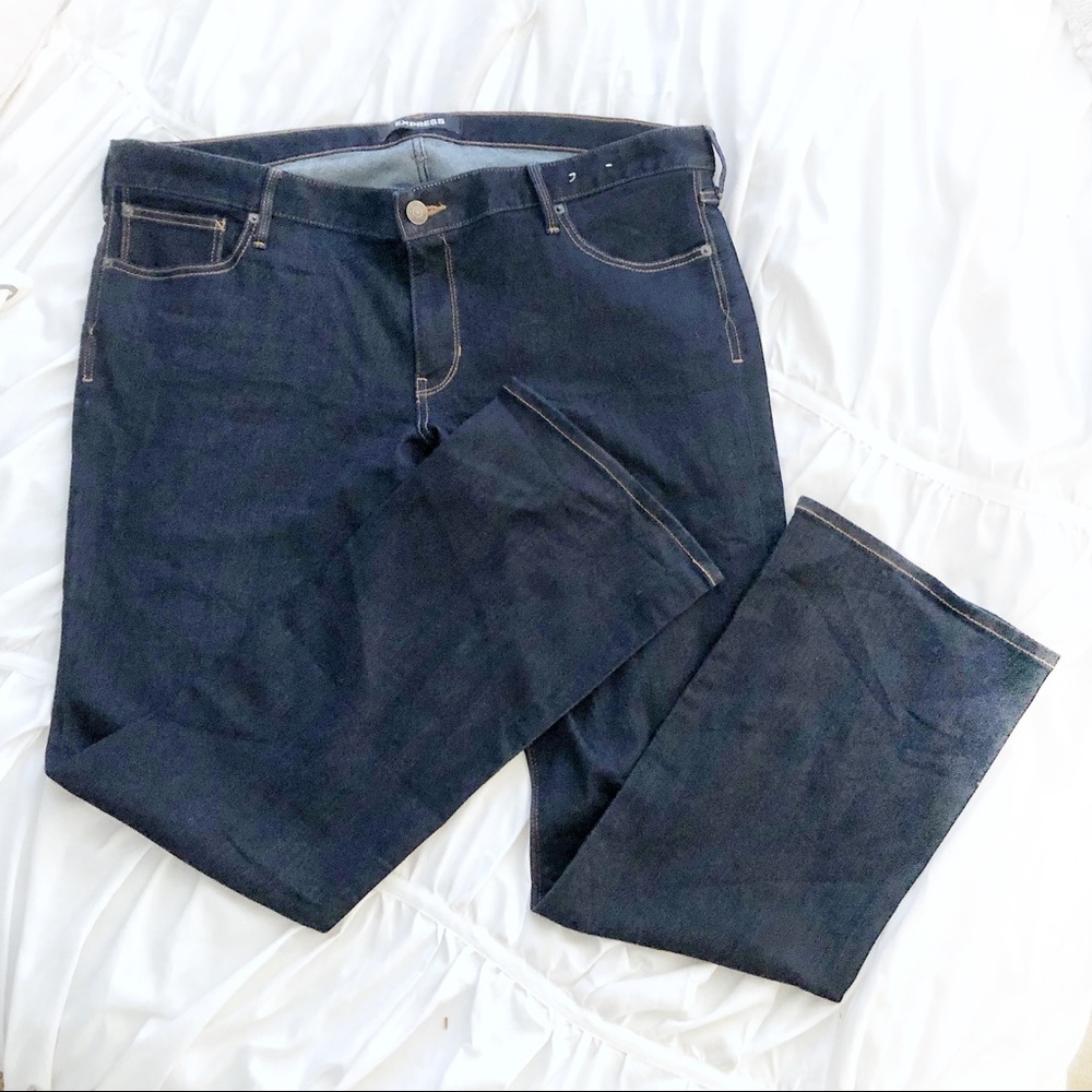 Express Plus Size 18 Low Rise Barely Boot Jean